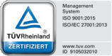ISO 9001 und 27001 Zertifiziert