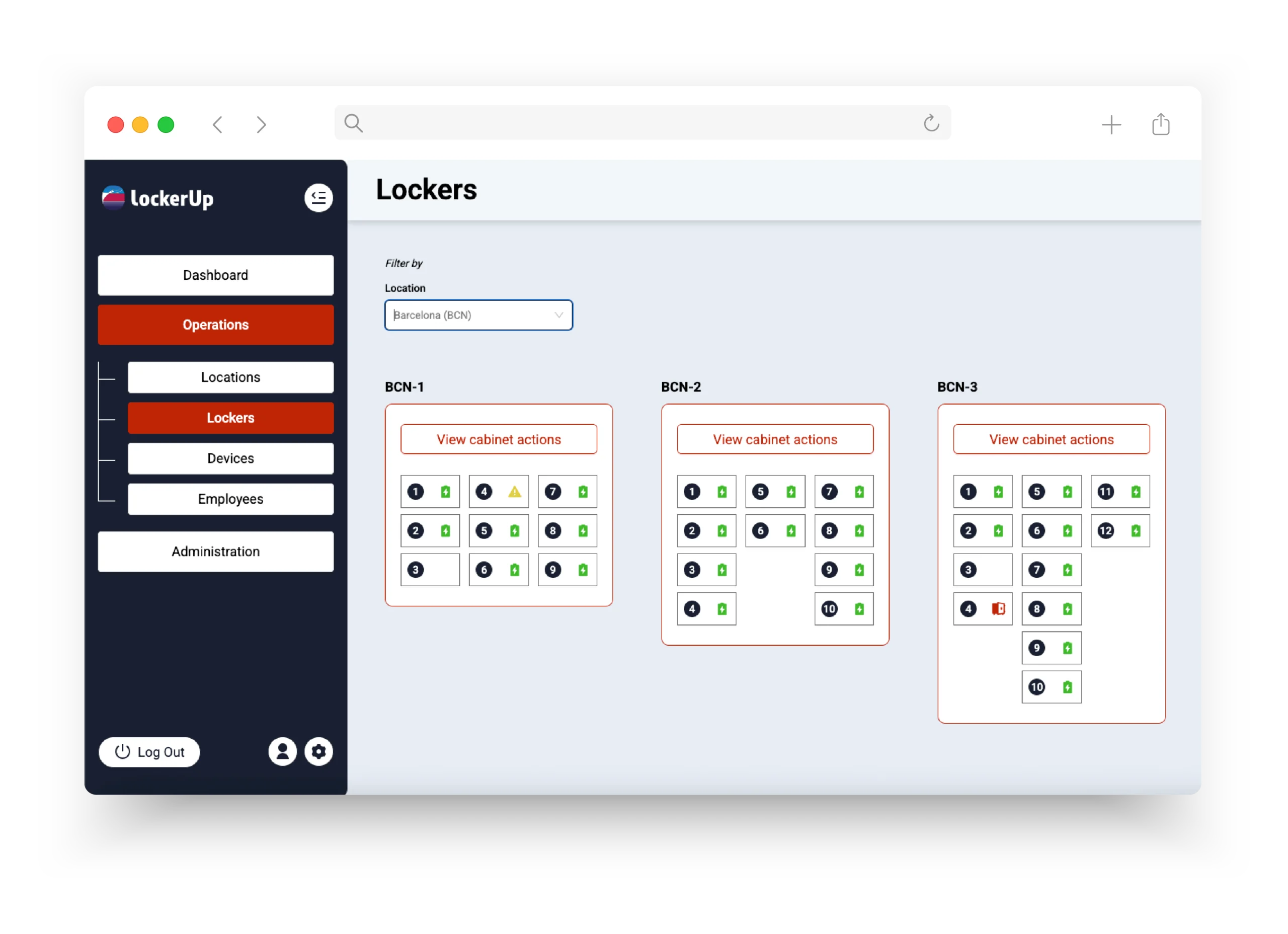 Lockers mockup lockerup