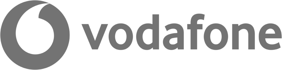 Logo Vodafone horizontal color gris